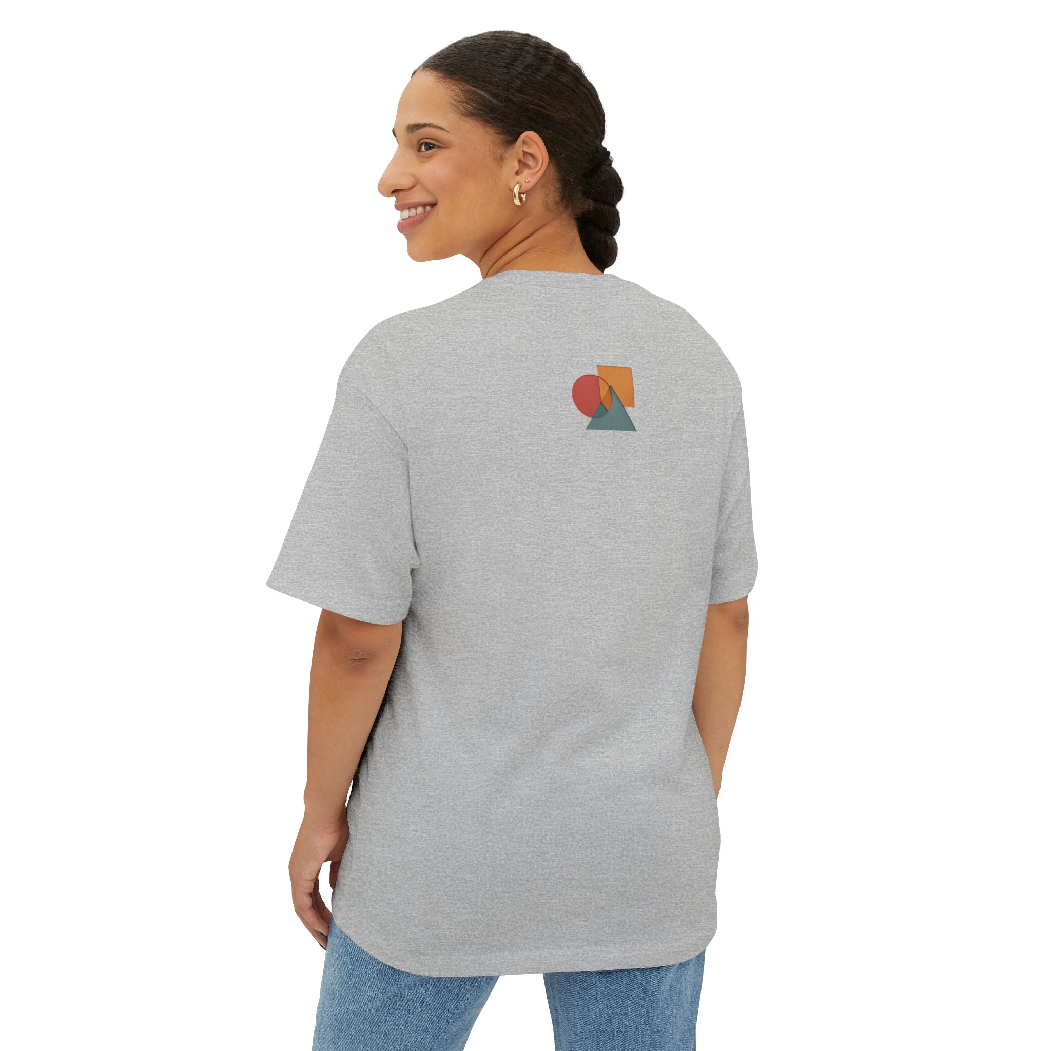 Abstract Geometric Oversized Unisex Tee