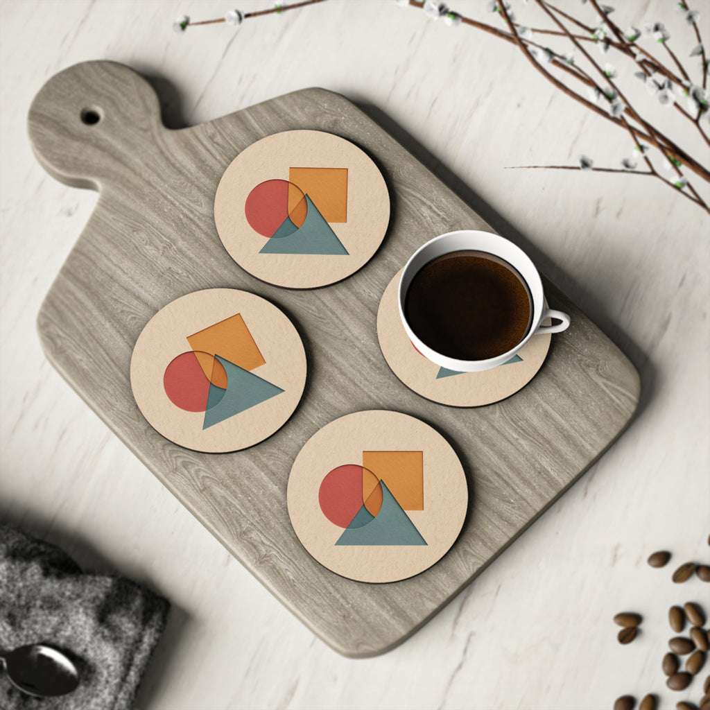 Modern Geometric Coasters for Stylish Home Decor, Unique Housewarming Gift, Artistic Drink Coasters, Minimalist Table Accessories, [...]