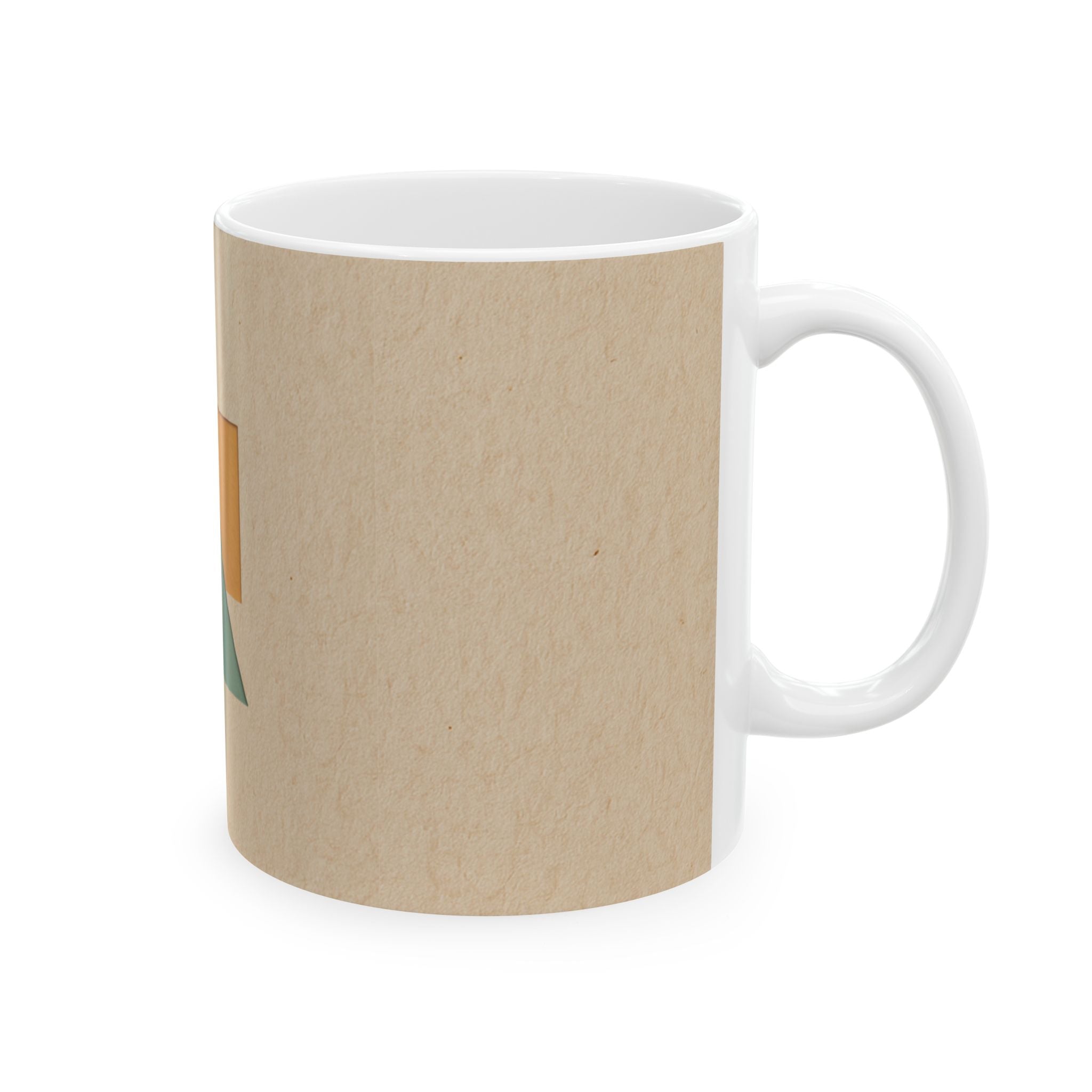 Modern Geometric Ceramic Mug | Unique Coffee Cup, Art Deco Gift, Minimalist Home Decor, Stylish Tea Mug, Office Essential